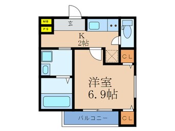 間取図 ﾌｼﾞﾊﾟﾚｽ豊里中央公園Ⅱ番館