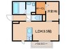 ボナ－ルクレハ(Ⅲ) 1LDKの間取り
