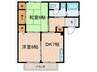 ハイツ西川 2DKの間取り