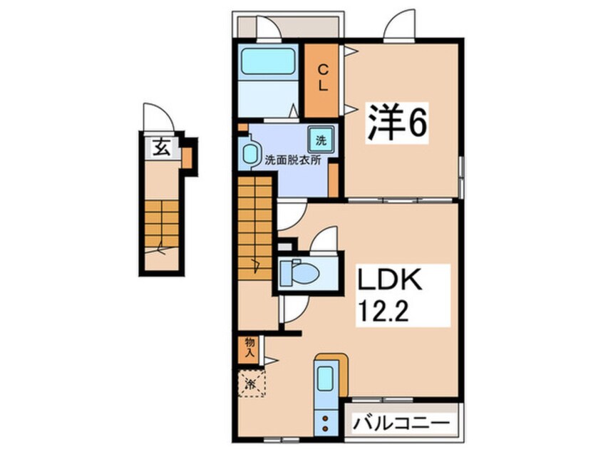 間取図 エレガント ハーモニーⅢ番館