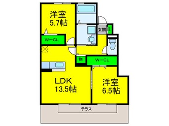 間取図 オークブレスⅡ