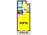 サザンポ－ト内海 1Kの間取り