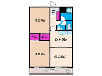 間取図 テネメント西田