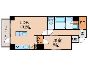 間取図 リンクハウス心斎橋