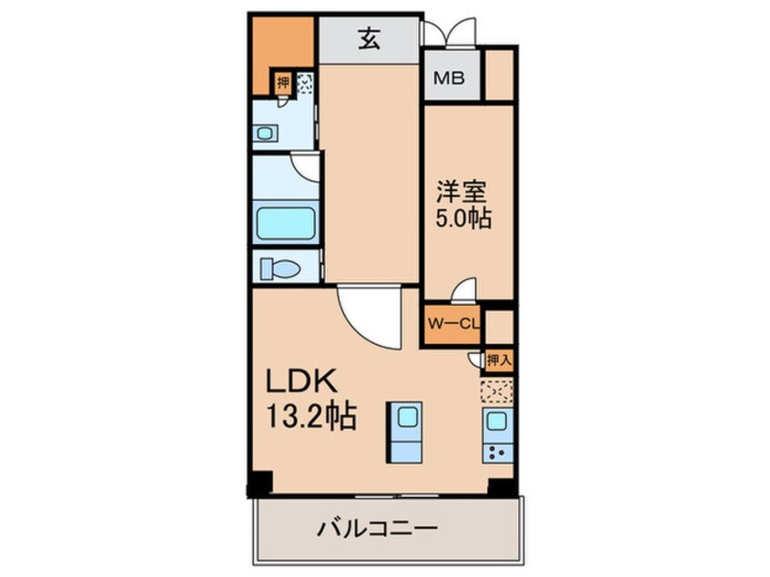 間取図 リンクハウス心斎橋