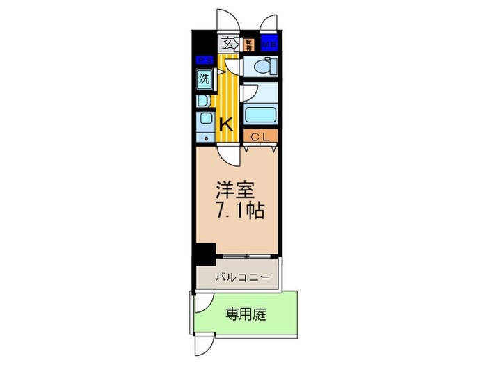 間取り図 ベラジオ五条烏丸（１０１）