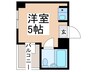 メゾン泉尾 1Rの間取り