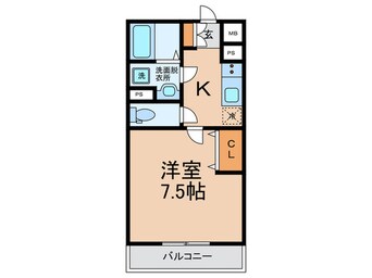 間取図 EXハイツ東新町Ⅲ