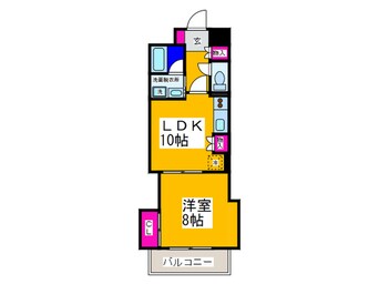 間取図 マスタ－ズレジデンス道頓堀１