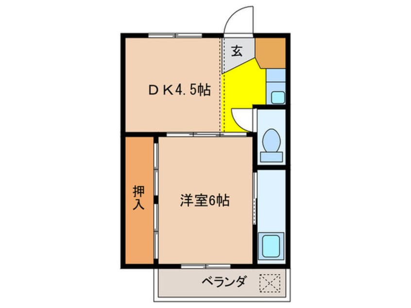 間取図 ビレッジハウス春木１号棟