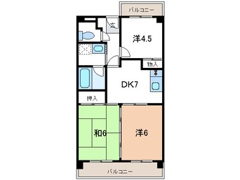 間取図 サンパレス２１忠岡Ｂ棟