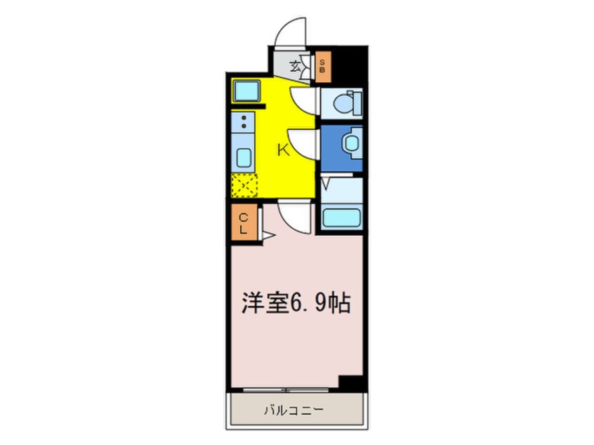 間取図 プレサンスTHEKYOTO華苑(102)