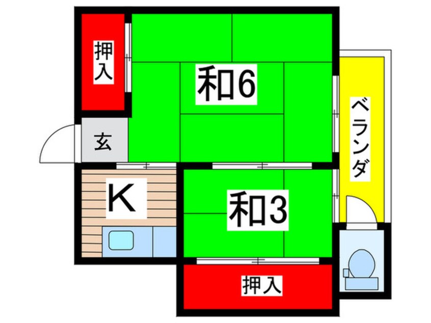 間取図 ヴィラ飯田