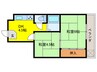 ハイツアスカ 2DKの間取り