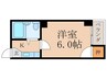 カルムイン音羽 1Kの間取り