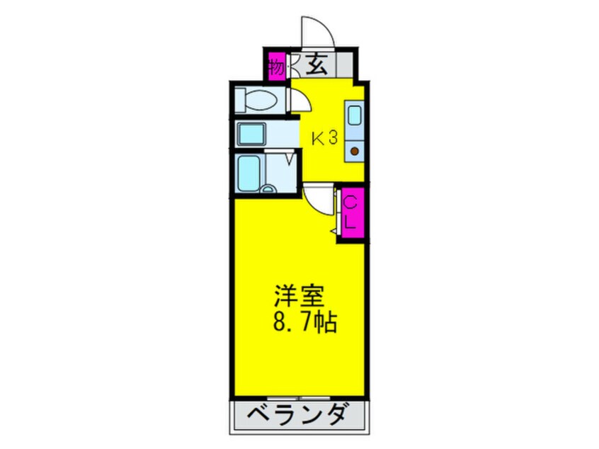 間取図 グランドゥ－ル高師浜