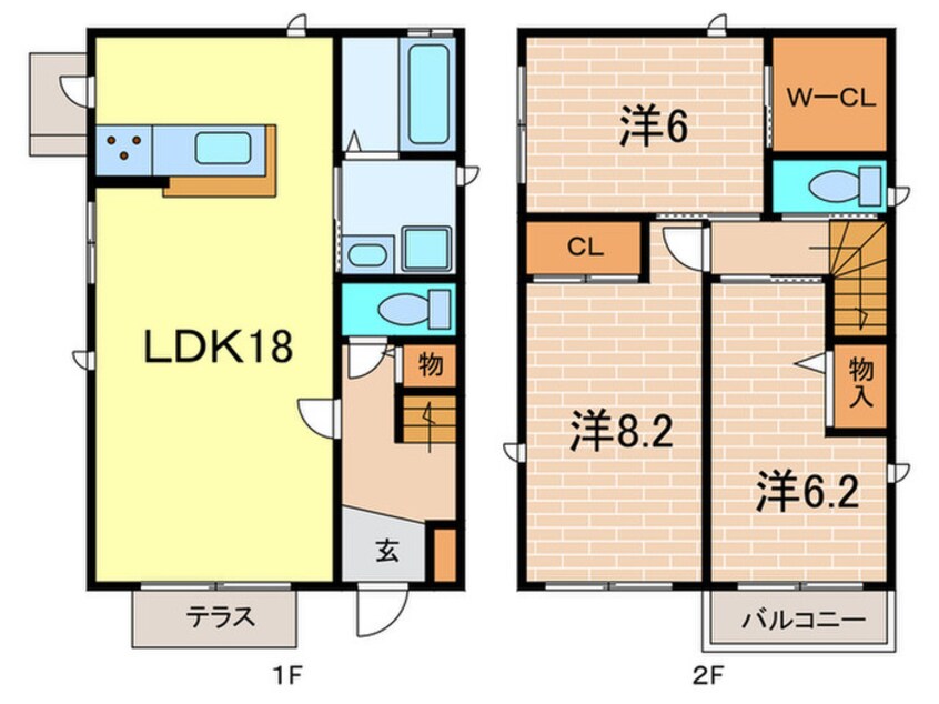 間取図 西平町戸建Ａ