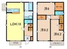 西平町戸建Ａ 3LDKの間取り