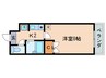 センチュリー玉川 1Kの間取り