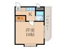 エイトパレス御影 1Kの間取り