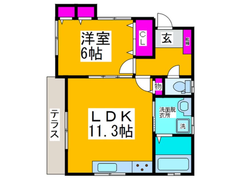間取図 オアシス三国ヶ丘
