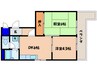 ボンフレ－ルⅡ 2DKの間取り