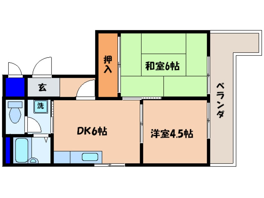 間取図 ボンフレ－ルⅡ
