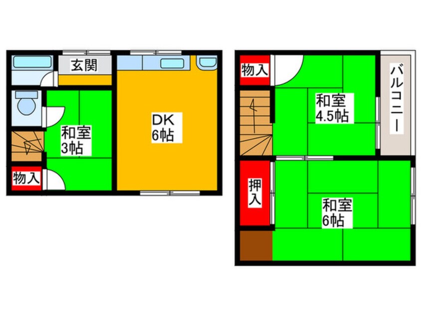 間取図 柏木町貸家