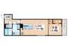 D-residence安立 1LDKの間取り