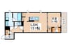 D-residence安立 1LDKの間取り
