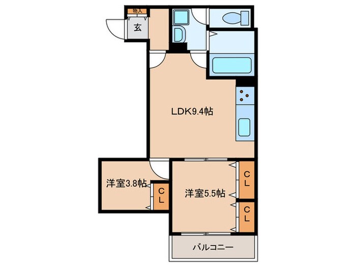 間取り図 仮)レクエルド佃