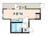 デイズ桜川Ⅱ 1Rの間取り