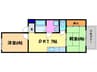 アンブラッセ 2DKの間取り