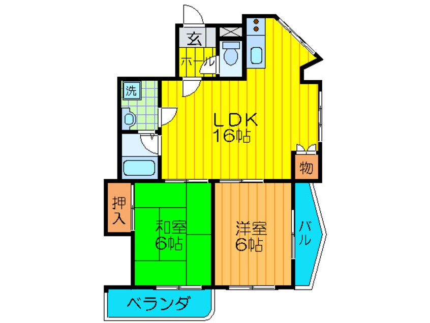 間取図 ロ－タリ－マンション大日