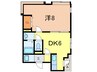 Ｔｓコート 1DKの間取り