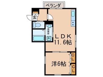 間取図 メゾン・デュ・ボヌール天王寺南