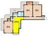 アプリーレ御影 3DKの間取り