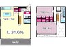 プレミアム南堀江 2LDKの間取り