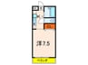 エディフィシオ　エスペランサ 1Kの間取り
