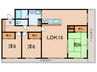 ﾘﾍﾞ-ﾙｼﾃｨ西宮ﾌﾟﾚｯｿ　９０１ 3LDKの間取り