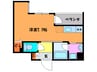 グラマシー京都 1Rの間取り