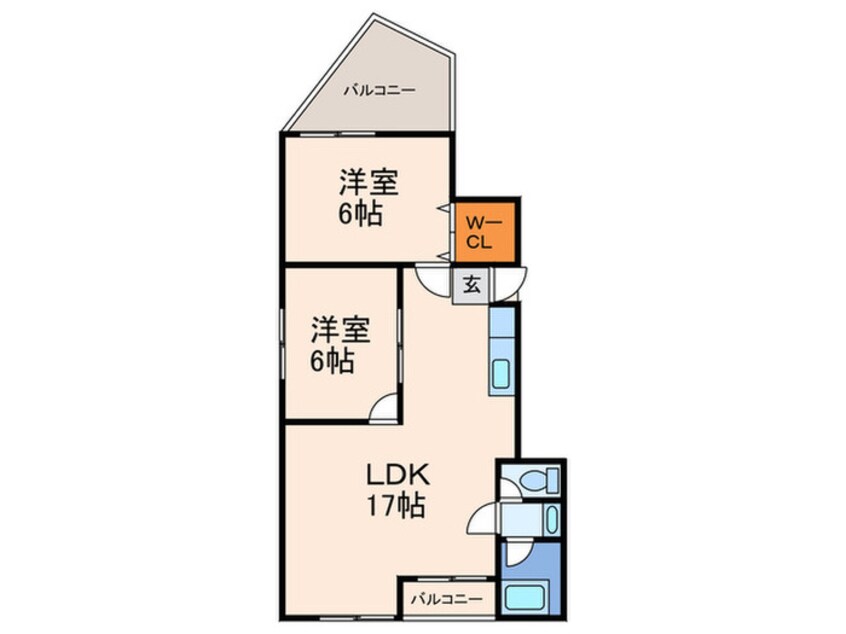 間取図 グランタック東山二条