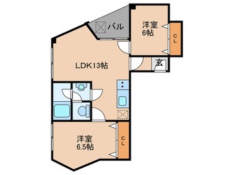 間取図 グランタック東山二条