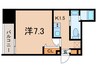 JPレジデンス神戸（605） 1Kの間取り