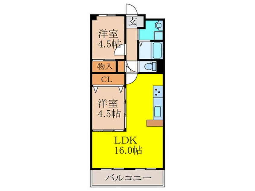 間取図 池田緑ヶ丘サンハイツ（415）