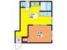 藤光園マンション 1LDKの間取り