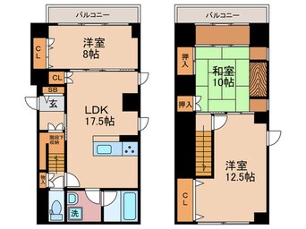 間取図 ルネ河原町