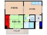 マンション豊 2DKの間取り