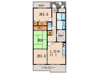 間取図 ＫＤＸﾚｼﾞﾃﾞﾝｽ夙川ヒルズ3番館