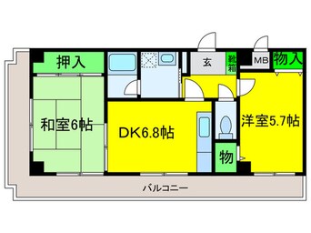 間取図 グランエクセル高師浜